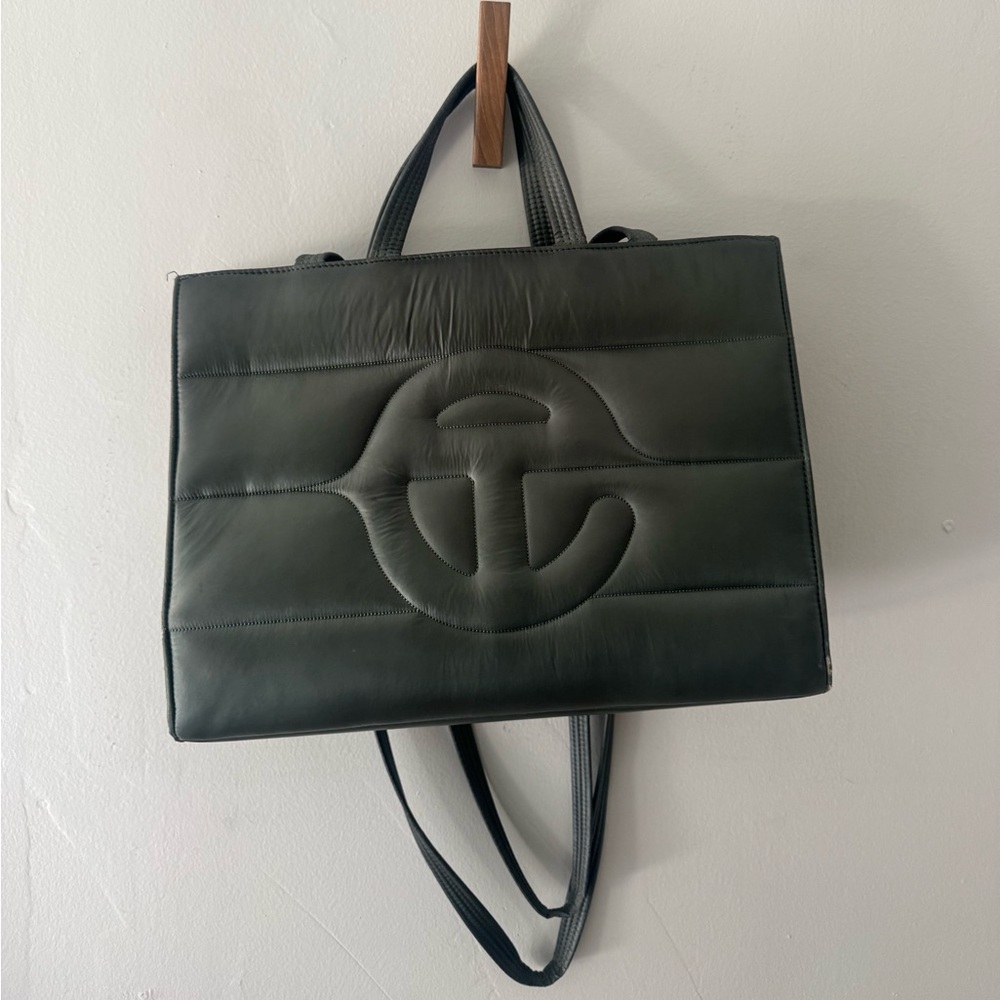 Telfar Puff Medium Shopping Bag - Olive Green